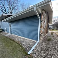 Exterior home wall with neatly finished window trim
